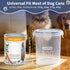 13oz,13.2oz,12.5oz,12.8oz SLSON Dog Canned Food Storage Container for Dog Cans, Transparent Plastic Pet Food Sealer