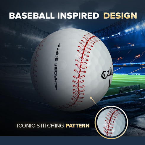 GBM Callaway Chrome Soft Certified Refinished Baseball Golf Balls | 12 Pack | Par-FECT for Any Golf Outing