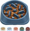 UPSKY Slow Feeder Small Dog Puzzle Bowl Feeder, Anti-Slip, Anti-Bloat, Anti-Choking - Deep Blue