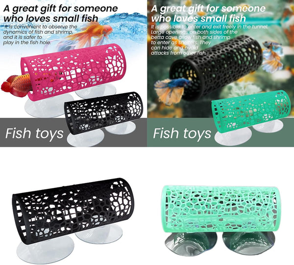 wengjack Shrimp Cave Aquariums Tunnel Shrimp Hide for Aquariums Corner Aquariums Cave for Shrimp and Fish