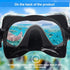 Professional Snorkel Diving Mask, Ultra Clear Lens with Wide View Tempered Glass Goggles, Anti-Leakage Scuba Mask