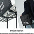 NATUREFISSION Non Metal Stadium Seat with Back and Lumbar Support and Padded Cushion Foldable and Portable Perfect