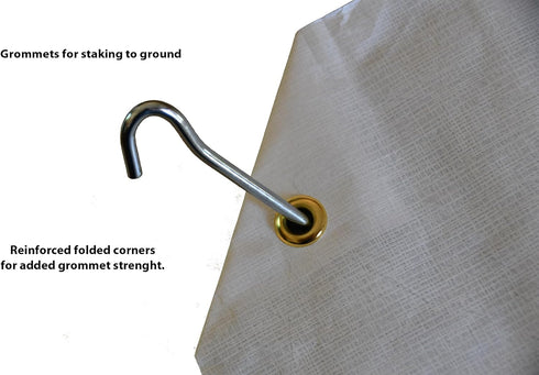 Ultralight Camping Tarp, Backpacking Tarp, Tyvek Sheet, Tent Footprint for 1 Person, Multiple Sizes Available