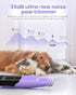 Trimmer 35dB Trimmers 2 PAPMINI Dog Paw with LED Light, Low Noise Paw for Dog's Feet, Speed Safety Electric Dog