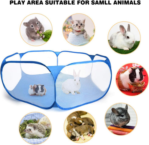 Guinea Pig Cage Rabbit Cage Indoor with Mat, Playpen for Small Animal Pet, Easy to Clean Exercise Yard Fence