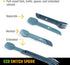 UCO Recycled ECO Switch Spork 2-Piece Integrated Camping Utensil Set by UCO
