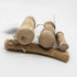 LEMURIA Coffee Wood Dog Chew Stick Toy, Natural Durable Real Wooden Bone Sticks for Dogs, Small