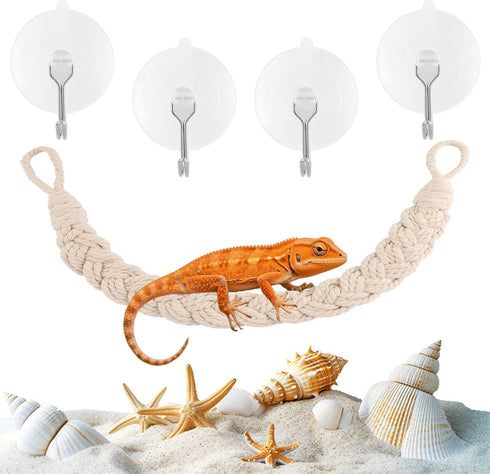 LUSTRIB 6 Pcs 23 Inch Hermit Crab Climbing Rope Hanging Hermit Crab Climbing