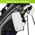 YOREPEK Golf Glove Holder with Removable Shaper - Protective Hard Shell Case Bag with 2 Dividers for Balls, Tees, Golf