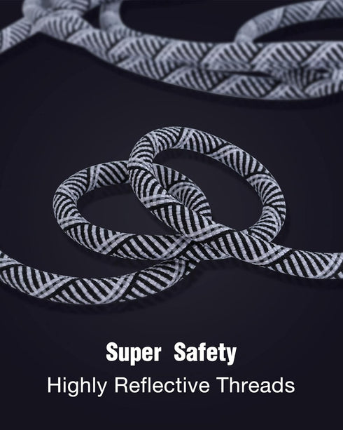 Long Dog Leash with Reflective Threads, 15FT 20FT 30FT 50FT Heavy Duty Bungee for Small Medium Large Dogs, Shock