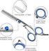 Dog Scissors for Grooming with Safety Round Tip, Professional Dog Grooming Kit, Includes Thinning, Curved, Straight
