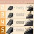 Dog Stairs for High Beds, 3-Step Small Large Dog Steps for Couch/Bed, Non-Slip Sticker Balanced Indoor Step, 30D Grey