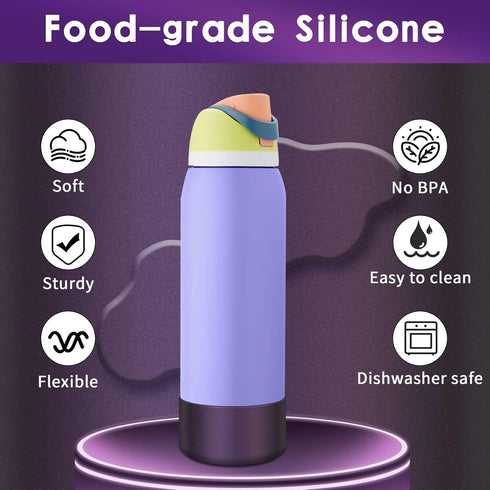 24oz 32oz 40oz, Chameleon Silicone Water Bottle Boot, Compatible with Owala Gradient Matte Luster Cup Sleeve Bottom