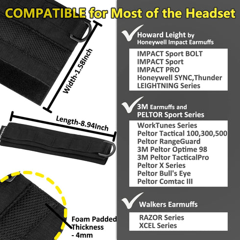 HC01 Headset 3M PROHEAR Cover Tactical Advanced Earmuffs Modular Cover Fit for WorkTunes Peltor Howard Leight Impact