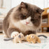 2 Plush Catnip Mice Toys with Rattle Sound- Pcs Interactive Cat Toys for Indoor Cats, Durable Stress Relief
