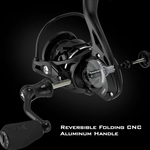 KastKing Zephyr Spinning Reel - Fresh and Saltwater Fishing Reel, 7+1 Stainless Steel Ball Bearings, 22 Lbs Drag