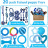Puppy Toys Set 20 Pack - Interactive Chew Toys for Teething Small Breeds, Tough Rope & Soft Rubber Bundle