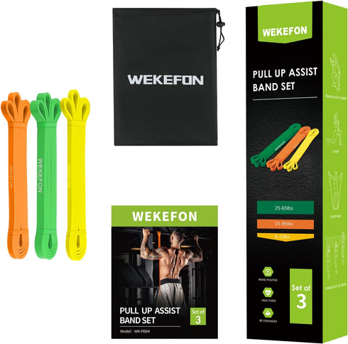 Resistance Bands Set, Pull Up Assist Bands for Mobility, Powerlifting Exercise Bands for Home Workouts