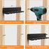 Gym Rack Organizer - Wall Mount Hooks for Olympic Barbells, Row Handles, Bats, Tools (E-Book Instruction Included)