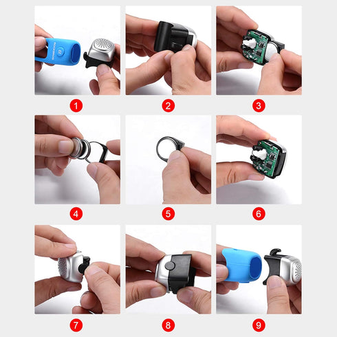 ROCKBROS Electra Bike Bell, Electric Cycling Horn, Water-Resistant Bicycle Horns