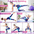 Resistance Bands - 3 Set Exercise Workout Bands for Women and Men, Stretch Bands for Booty Legs