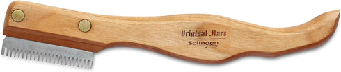 Mars Professional Dog Stripping Knife Grooming Tool, Medium, Specialty Double Usage, Ergonomic Handle, Made in Germany