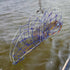 110' Castable Crab Traps with Orange Crab Rope and Stainless Steel Bait Pin