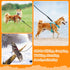 Vivifying Long Floating Dog Leash, 20ft Training Leash with Comfortable Handle for Hiking, Swimming, Beach (Black)