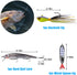 Surf Fishing Tackle Kit with Ocean Saltwater Fishing Lures, Rigs, Pyramid Sinker Weight & Hooks