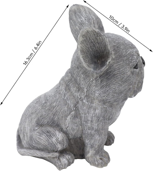 Dog Pet Marker Tribute Statue - Personalized Memorial Stone Decor for Outdoor Garden (Sitting Dog Figurine)
