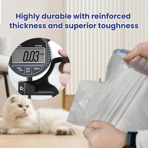 125 Counts 27" 13"Heavy Cat Litter Liner Bags Compatible with Neakasa and PetPivot Open-Top Pet Automatic Self Cleaning