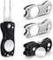 Skylety 4 Pcs Golf Divot Repair Tool - Metal Foldable Switchblade with Magnetic Pop-up Button Ball Marker