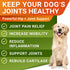 120 Advanced Hemp + Glucosamine Dog Joint Supplement - Hip Joint Pain Relief - Mobility Chews for Dogs - Chondroitin