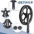 Prowheel Bike Crankset 48T/52T, 170mm Universal Square Crankset Set for City, Fat, E-Bikes