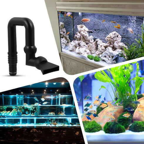 MiOYOOW 360° Rotation U Return Pipe for Aquarium Water Pump, Fish Tank Pump Nozzle