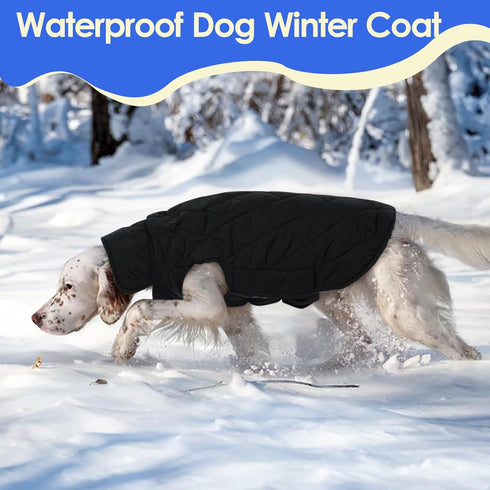 MIGOHI Dog Jackets for Winter - Waterproof Reversible Coat for Cold Weather, British Style Plaid Vest, Red, XXXL