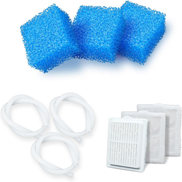 9-Piece Fish Tank Filter Cartridges Set, Filter Media for Aquariums