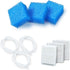9-Piece Fish Tank Filter Cartridges Set, Filter Media for Aquariums