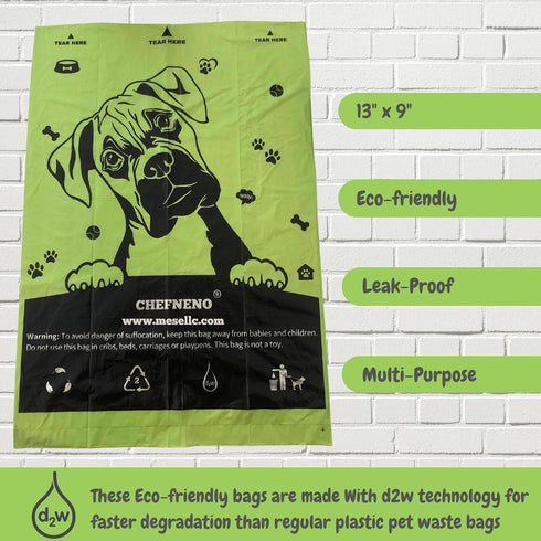 (600 (1 600 Dog Poop Biodegradable Bags One Biig Roll ct.) Eco-friendly Doggy Poop Bags Pet Waste Pickup Bag Degradable