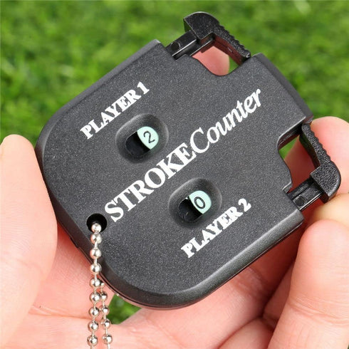 Golf Stroke Shot Putt Score Counter Accessories, Two Digits Scoring Keeper with Key Chain for Golf Game