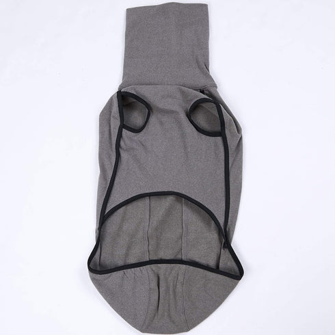 Esobo Fleece Dog Coat, Winter Warm Doggie Turtleneck Jacket for Small Medium Large Dogs, Cozy Grey Vest
