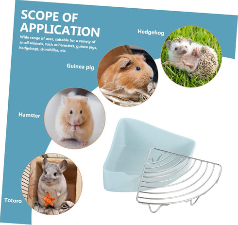 Chinchilla Bunny Toilet for Rabbit Guinea Pig Hamster Ceramic Potty Training