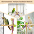 Finches Rotating Bird Perch Toy Fun Spinning Cage Stand for Parakeet, Budgie, Lovebird, Cockatiel, Conure, & Quaker