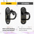 Resistance Band Wall Anchors System, Space-Saving Workout Anchors for Exercise Bands, 3 Pcs