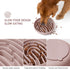 Coomazy Silicone Slow Feeder Dog Cat Bowls, Interactive Puzzle Toy for Pets Food Training, Keeps Dogs Cats Busy, Prevents Puppy Kitty Overeating (Dusty Pink, Large: 3.2Cup)