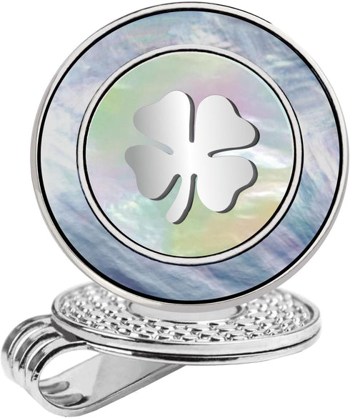 Golf Ball Marker Hat Clip with Pearl Ball Marker, Golf Gifts and Accessories for Women
