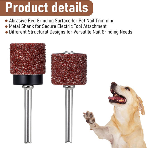 LXUEJIE 42 Pack Trimmer Nail Grinder Replacement Kit, Nail Grinders for Dogs Replacement Kit, Pet Nails Grinder