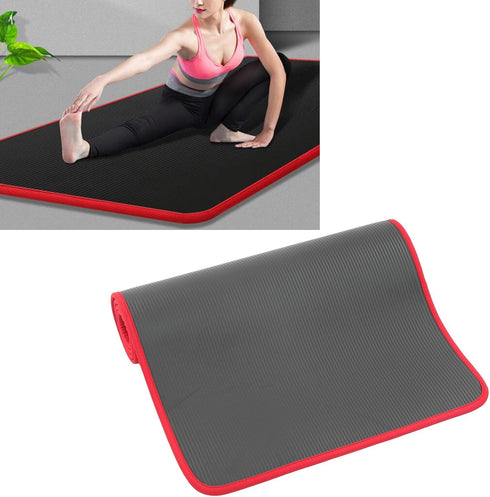 Soundproof Yoga Mat — Thick Non-Slip Sports Yoga Mat for Dancing, Hemmed Black