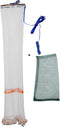 Veemoon Hand Cast Net with Aluminum Ring and Steel Weights, 1.2m Radius