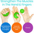 Vive Squeeze Balls for Hand Therapy, Exercise, Arthritis (w/Rehab Video App) - Grip Strengthener Occupational Equipment